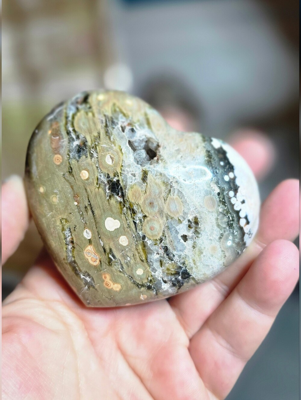 Ocean Jasper Heart